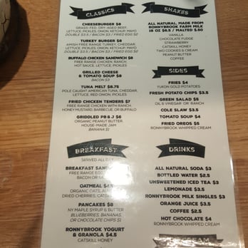 Creamline - Menu - Burgers Near Me - New York, New York Creamline - Menu - Burgers Near Me - New York, New York