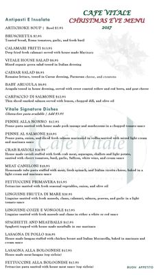 Menu photo 8 Cafe Vitale Los Altos, CA