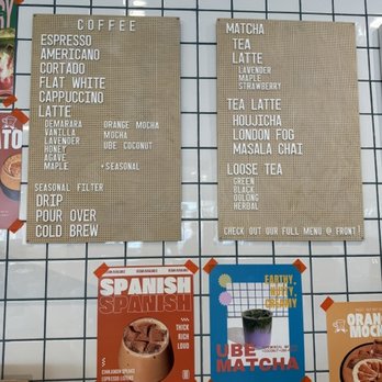 Here & There - Menu as of 6.20.26 - Coffee & Tea Near Me - La Mirada, California Here & There - Menu as of 6.20.26 - Coffee & Tea Near Me - La Mirada, California