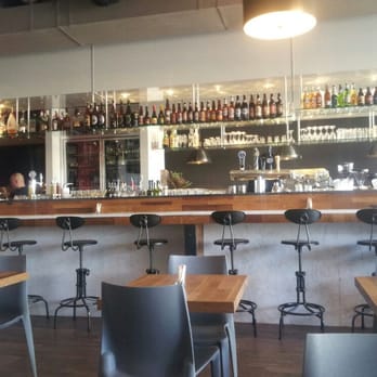 Rosso Pizzeria - The fabulous new bar made with Reclaimed marble from the CN Tower. - Pizza Near Me - Edmonton, Alberta