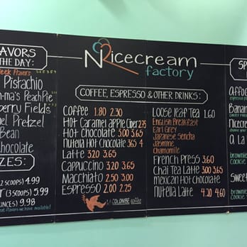 Nicecream - Menu board - Ice Cream & Frozen Yogurt Near Me - Arlington, Virginia Nicecream - Menu board - Ice Cream & Frozen Yogurt Near Me - Arlington, Virginia