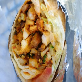 Falafil Hut - Spicy chicken shwarma wrap - definitely a must try - Middle Eastern Near Me - Hoffman Estates, Illinois