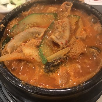 Kaya Garden - Gopchang jjigae- spicy tripe and intestines soup - Korean Near Me - Leonia, New Jersey