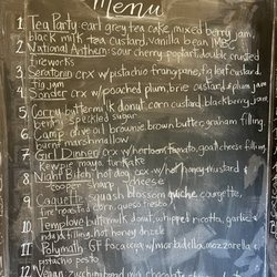 Dream World Bakes - Food menu.
