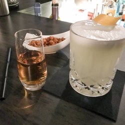 Hubert - Pisco Sour and a shot of Fireball whisky