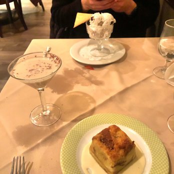 The Portofino Restaurant - "Pot" Brownie Martini, honey bread pudding, and Sorpresa Di Stagione - Italian Near Me - Arlington, Virginia