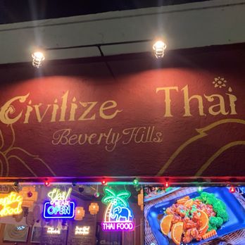Civilize Thai Bistro - Sign outside - Thai Near Me - Beverly Hills, California Civilize Thai Bistro - Sign outside - Thai Near Me - Beverly Hills, California