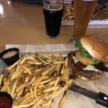 Ocmulgee Brewpub - Juliette burger with yummy fries!! - New American Near Me - Macon, Georgia Ocmulgee Brewpub - Juliette burger with yummy fries!! - New American Near Me - Macon, Georgia