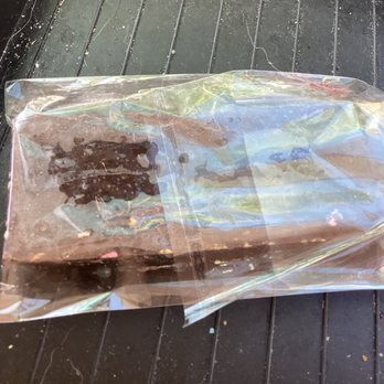 C'est Si Bon Bakery - Dubai chocolate bar backside in the cellophane - Bakeries Near Me - San Jose, California