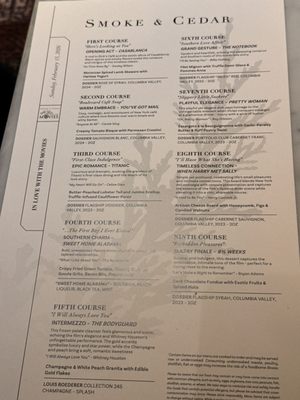 Menu photo 2 Smoke & Cedar Steakhouse Auburn, WA Menu photo 2 Smoke & Cedar Steakhouse Auburn, WA