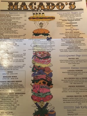 Menu photo 3 Macado's Blacksburg, VA