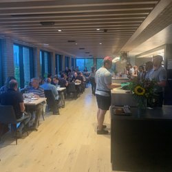 Owamni - The main dining area. The windows give a great view of the Mississippi.