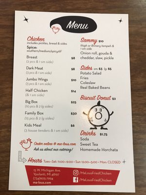 Menu photo 7 Ma Lou's Fried Chicken Ypsilanti, MI