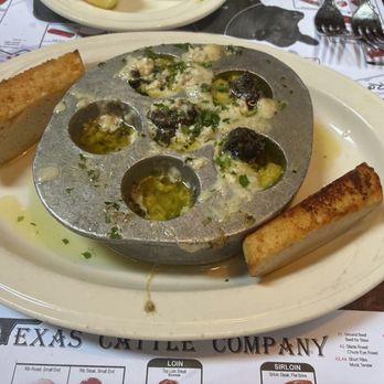 Texas Cattle Company - Escargot with blue cheese - Steakhouses Near Me - Lakeland, Florida Texas Cattle Company - Escargot with blue cheese - Steakhouses Near Me - Lakeland, Florida