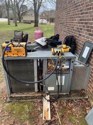 Professional HVAC Maintenance & Repair Services - At Excalibur Heating and Air, we understand how crucial it is to keep your HVAC system running smoothly, especially when the seasons change. That's why we offer comprehensive HVAC maintenance and repair services designed to extend the life of your system, improve its efficiency, and keep your home or business comfortable year-round.
Maintenance Services:
Our HVAC maintenance services are designed to prevent breakdowns and ensure your system is performing at its best. Regular maintenance not only improves energy efficiency but also helps you avoid costly repairs down the road. Our skilled technicians will inspect, clean, and tune-up your HVAC system, checking key components like filters, coils, motors, and refrigerant levels to ensure optimal performance. We also offer customizable maintenance plans, so you can enjoy peace of mind knowing that your HVAC system is in good hands, no matter the season.
Repair Services:
If your HVAC system is malfunctioning or not working at full capacity, Excalibur Heating and Air is here to help. Our team of expert technicians is ready to diagnose and repair any issue, no matter how big or small. We offer fast, reliable service and use the latest tools and technology to accurately pinpoint the problem and provide efficient, long-lasting repairs. Whether it’s a faulty thermostat, refrigerant leak, broken compressor, or anything in between, we’re committed to restoring your system’s comfort quickly and affordably.
At Excalibur Heating and Air, our goal is to ensure your HVAC system operates at its peak, saving you money on energy bills and keeping your home or business comfortable throughout the year. Trust us for all your HVAC maintenance and repair needs — we’re dedicated to delivering reliable service with a focus on quality, professionalism, and customer satisfaction. Professional HVAC Maintenance & Repair Services - At Excalibur Heating and Air, we understand how crucial it is to keep your HVAC system running smoothly, especially when the seasons change. That's why we offer comprehensive HVAC maintenance and repair services designed to extend the life of your system, improve its efficiency, and keep your home or business comfortable year-round.
Maintenance Services:
Our HVAC maintenance services are designed to prevent breakdowns and ensure your system is performing at its best. Regular maintenance not only improves energy efficiency but also helps you avoid costly repairs down the road. Our skilled technicians will inspect, clean, and tune-up your HVAC system, checking key components like filters, coils, motors, and refrigerant levels to ensure optimal performance. We also offer customizable maintenance plans, so you can enjoy peace of mind knowing that your HVAC system is in good hands, no matter the season.
Repair Services:
If your HVAC system is malfunctioning or not working at full capacity, Excalibur Heating and Air is here to help. Our team of expert technicians is ready to diagnose and repair any issue, no matter how big or small. We offer fast, reliable service and use the latest tools and technology to accurately pinpoint the problem and provide efficient, long-lasting repairs. Whether it’s a faulty thermostat, refrigerant leak, broken compressor, or anything in between, we’re committed to restoring your system’s comfort quickly and affordably.
At Excalibur Heating and Air, our goal is to ensure your HVAC system operates at its peak, saving you money on energy bills and keeping your home or business comfortable throughout the year. Trust us for all your HVAC maintenance and repair needs — we’re dedicated to delivering reliable service with a focus on quality, professionalism, and customer satisfaction.