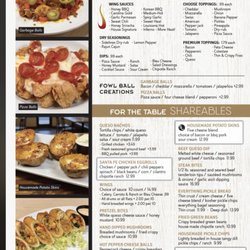 Sidelines Sports Eatery - Sylvania - Menu