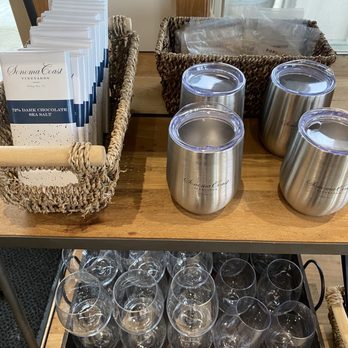 Sonoma Coast Vineyards - Chocolate and glasses for sale - Wine Tasting Room Near Me - Bodega Bay, California Sonoma Coast Vineyards - Chocolate and glasses for sale - Wine Tasting Room Near Me - Bodega Bay, California