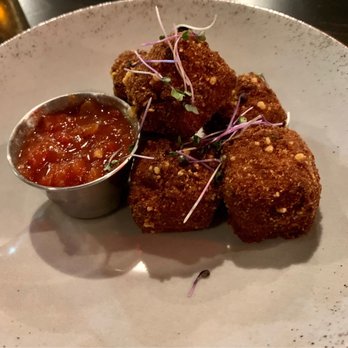 Bosscat Kitchen & Libations - Meatloaf bites, that sauce though - Bars Near Me - Orange, California Bosscat Kitchen & Libations - Meatloaf bites, that sauce though - Bars Near Me - Orange, California