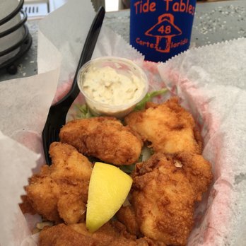 Tide Tables - Back again...small order of grouper cheeks, and a cold Florida Cracker beer...nice way to enjoy a Sunday afternoon! - Seafood Near Me - Cortez, Florida Tide Tables - Back again...small order of grouper cheeks, and a cold Florida Cracker beer...nice way to enjoy a Sunday afternoon! - Seafood Near Me - Cortez, Florida