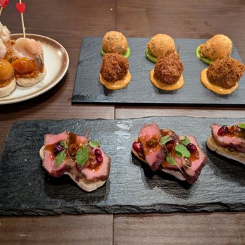 A Different Beast - Seared Gamba, Bunuelo De Basa, Bunuelo De Alcachofa, Iberico Presa - Tapas/Small Plates Near Me - Las Vegas, Nevada