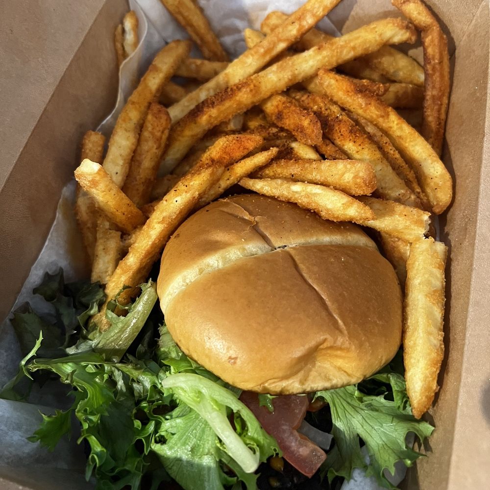 Cathy's Kitchen - Black bean burger - Seafood Near Me - Ferguson, Missouri Cathy's Kitchen - Black bean burger - Seafood Near Me - Ferguson, Missouri