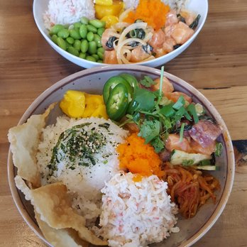 Poke-chan - Customized bowl, plus wonton chips! Yummy! - Poke Near Me - New Orleans, Louisiana Poke-chan - Customized bowl, plus wonton chips! Yummy! - Poke Near Me - New Orleans, Louisiana
