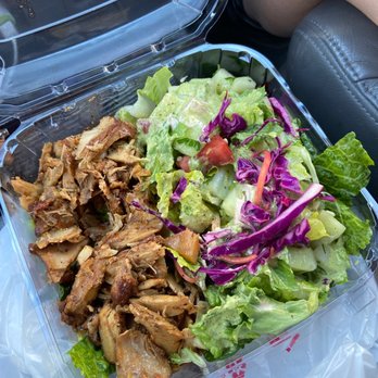 Cafe Nur - Chicken with salad - Mediterranean Near Me - Los Altos, California