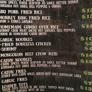 Monkey King At the Brewery - Other part of menu! - Cajun/Creole Near Me - Alameda, California Monkey King At the Brewery - Other part of menu! - Cajun/Creole Near Me - Alameda, California