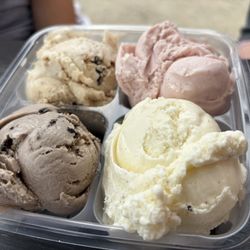 Ice cream sampler.
