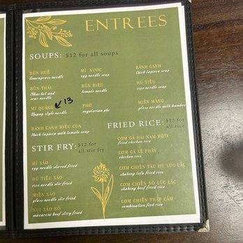 Tue Tam - Menu - Vegetarian Near Me - Houston, Texas