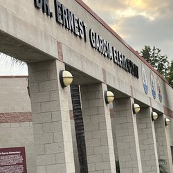 Garcia Elementary School - Signage on top open walkway