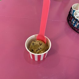 A single scoop of Chocolate Chip Cookie Dough A single scoop of Chocolate Chip Cookie Dough