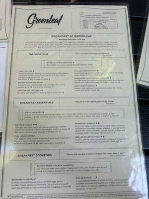 Menu photo 2 Greenleaf Restaurant Ashland, OR