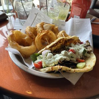 Copper Kettle - Gyro w/ Onion Rings - Burgers Near Me - Dubuque, Iowa