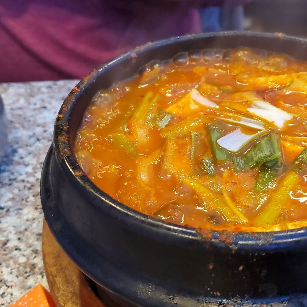Pork and kimchi soondubu