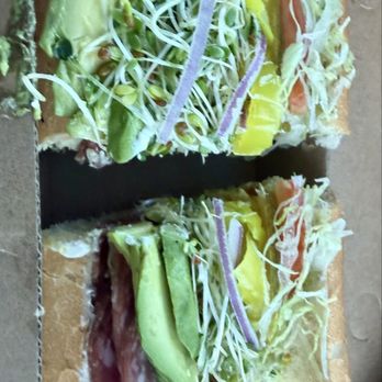Deli Delicious - Salami Avocado and Sprouts - Sandwiches Near Me - Visalia, California