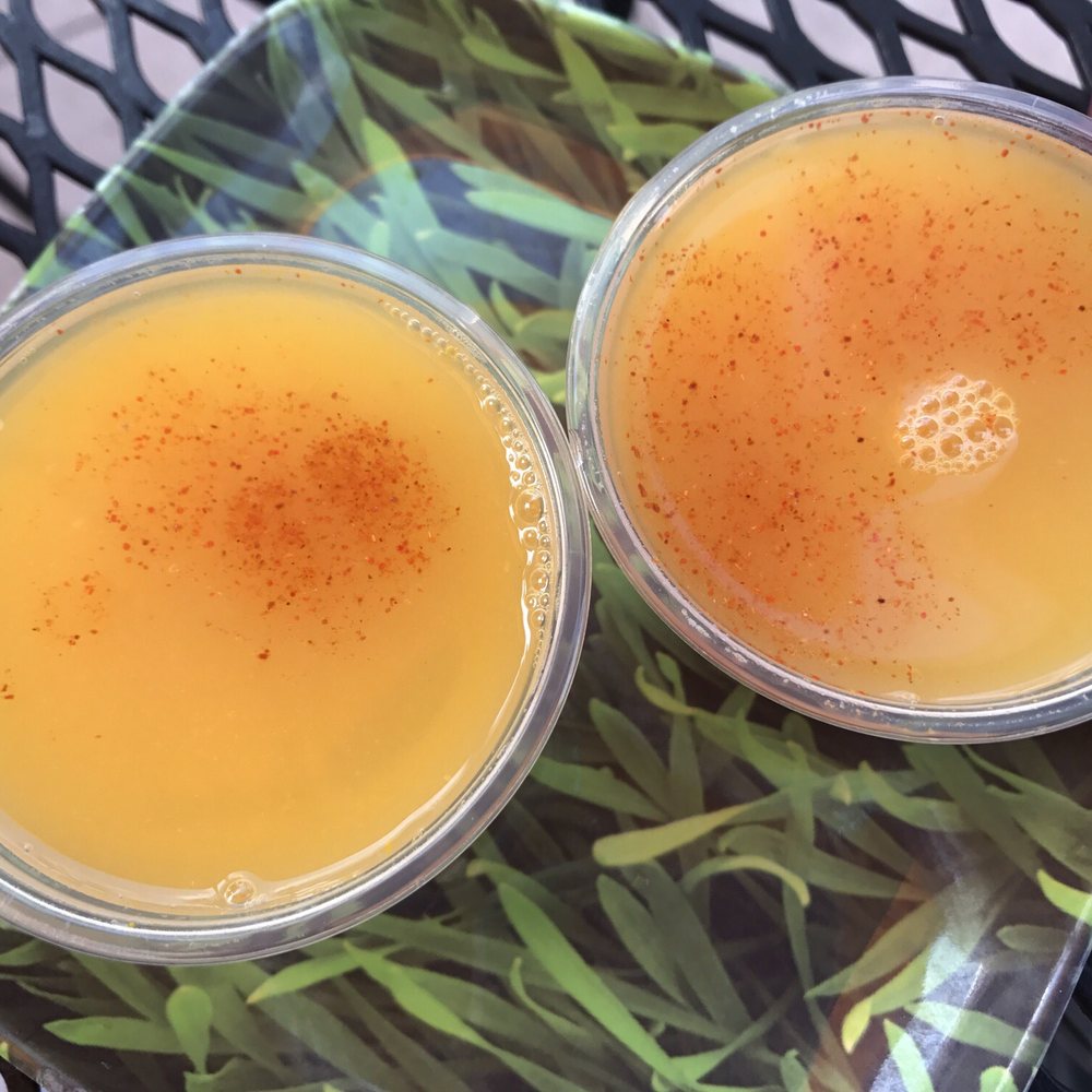 Jamba - Ginger shots with orange juice and a sprinkle of cayenne pepper - Juice Bars & Smoothies Near Me - Oceanside, California