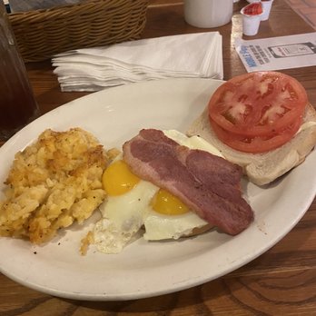 Cracker Barrel Old Country Store - Breakfast sandwich with a side of country ham - Breakfast & Brunch Near Me - Orlando, Florida