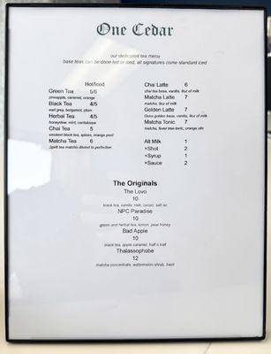 Menu photo 7 One Cedar Santa Monica, CA Menu photo 7 One Cedar Santa Monica, CA