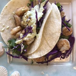 The Stuffed Mushroom Kitchen & Catering - Shrimp Tacos w/avocado sauce
