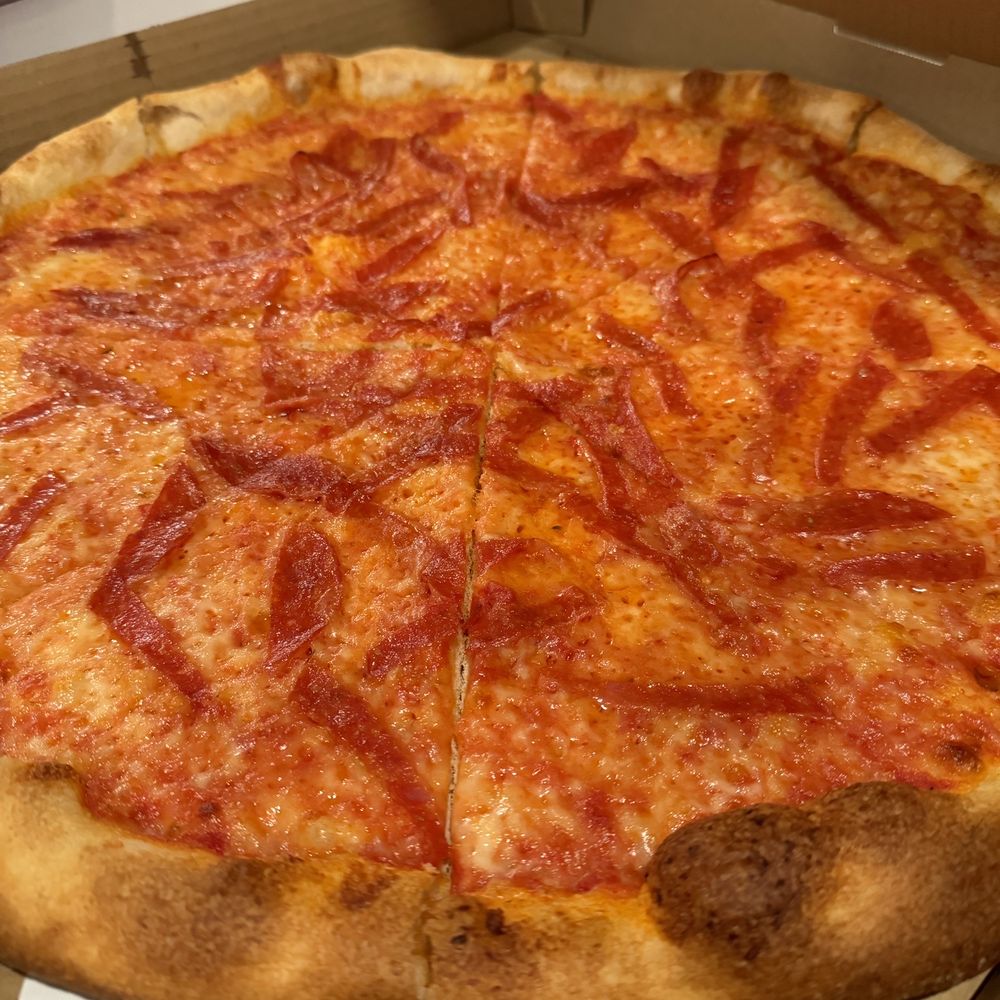 Lina's Pizza is the bomb!! We ordered this pepperoni and a supreme (no picture, smelled so good wasn't able to take a picture) Lina's Pizza is the bomb!! We ordered this pepperoni and a supreme (no picture, smelled so good wasn't able to take a picture)