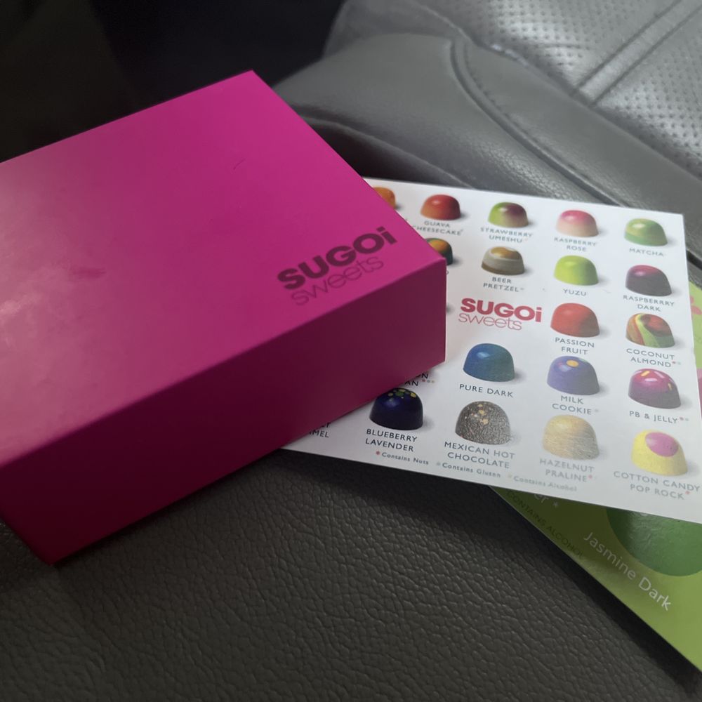 Sugoi Sweets - a pink box of sugoi chocolates - Chocolatiers & Shops Near Me - Chicago, Illinois