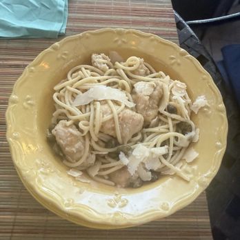 Thario's Kitchen - Chicken Piccata, again we had a bite before we could take a photo - Pizza Near Me - Carpinteria, California