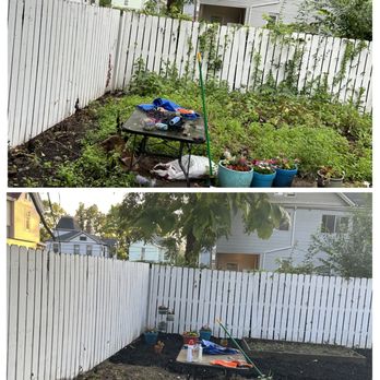 O.I. Landscape - a white picketed fence and a garden - Landscaping Near Me - Harrison, Ohio O.I. Landscape - a white picketed fence and a garden - Landscaping Near Me - Harrison, Ohio