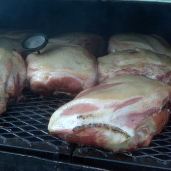 Bootleg BBQ - Boston Butts 2 hours in. - Barbeque Near Me - Floyd, Virginia Bootleg BBQ - Boston Butts 2 hours in. - Barbeque Near Me - Floyd, Virginia