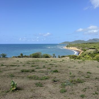 Esperanza Riding Company - going up the cliff side during the tour - Horseback Riding Near Me - Vieques, Puerto Rico