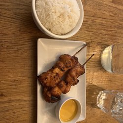 Kapunka - Chicken Satay and white rice