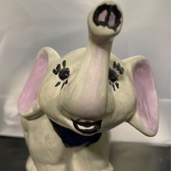 Purple Glaze - Finished elephant - Arts & Crafts Near Me - Houston, Texas Purple Glaze - Finished elephant - Arts & Crafts Near Me - Houston, Texas