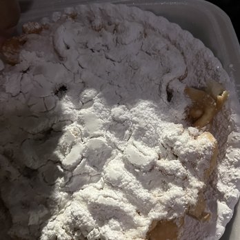 Mad Dog's Creamery - Funnel Cake with simple, American powdered sugar - Ice Cream & Frozen Yogurt Near Me - Pigeon Forge, Tennessee Mad Dog's Creamery - Funnel Cake with simple, American powdered sugar - Ice Cream & Frozen Yogurt Near Me - Pigeon Forge, Tennessee