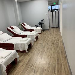 Grafton Relaxology - Here are our foot massage chairs! Sheets and towels used are changed and sanitized per client.